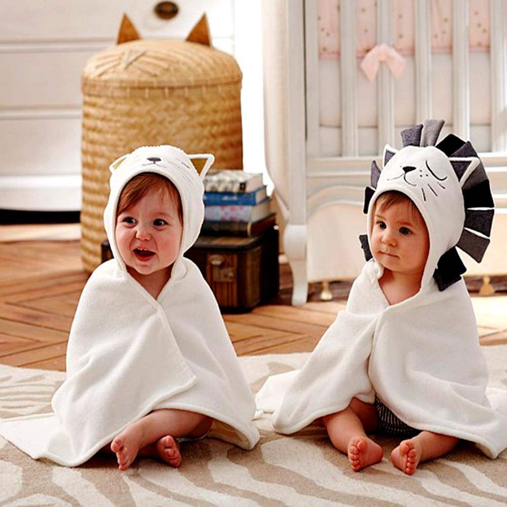 Newborn Cotton Bath Towel For Kid Baby Hooded Infant Blanket