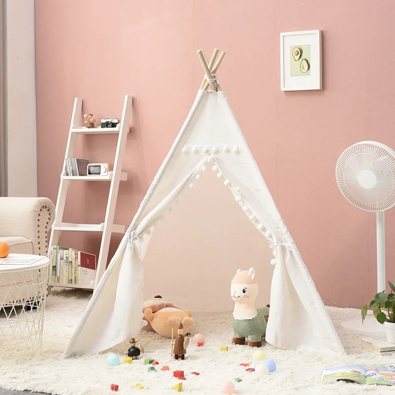 1.35/1.6m Tent For Kid Play House Wigwam for Children Portable Children Tipi Tents Teepee  Tipi Infantil Kid Tent Girl play room